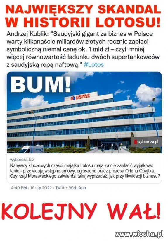 Kolejny przekręt