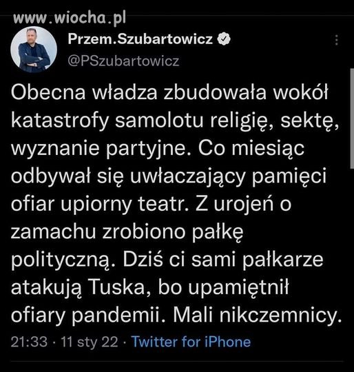 A czego tu się spodziewać po pisowcach