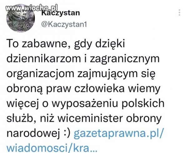 Pewnie wtedy nasz mini-ster był zajęty knuciem