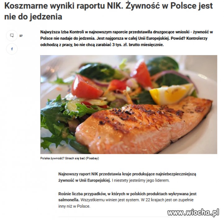 Żywność w Polsce jest nie do jedzenia...