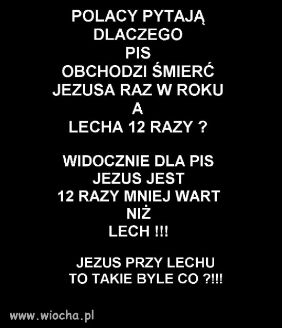 Czy Lechu będzie beatyfikowany, za pieniądze z podatków dla sekty kościoła?