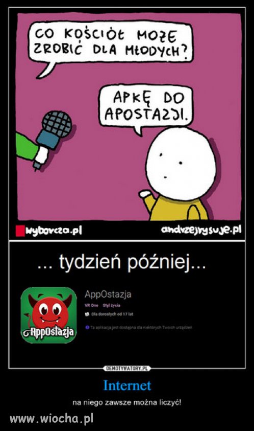 Internet najwiekszym wrogiem sekty kosciola?