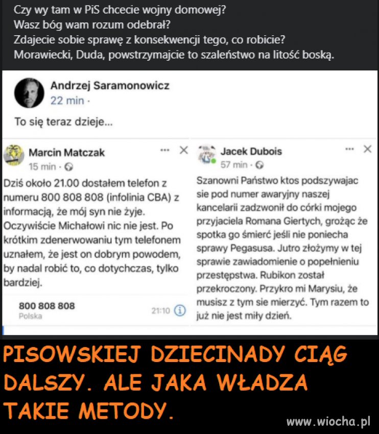 Pisowskie mendy brną coraz bardziej w gów..