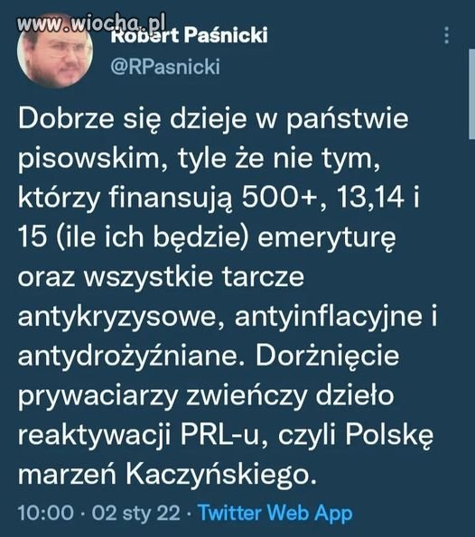 Jego marzeniem jest władza absolutna