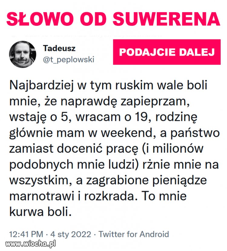 Słowo od suwerena. 