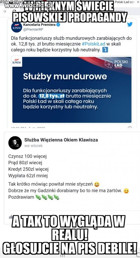 Służby mundurowe  liczyły na podwyżki a...