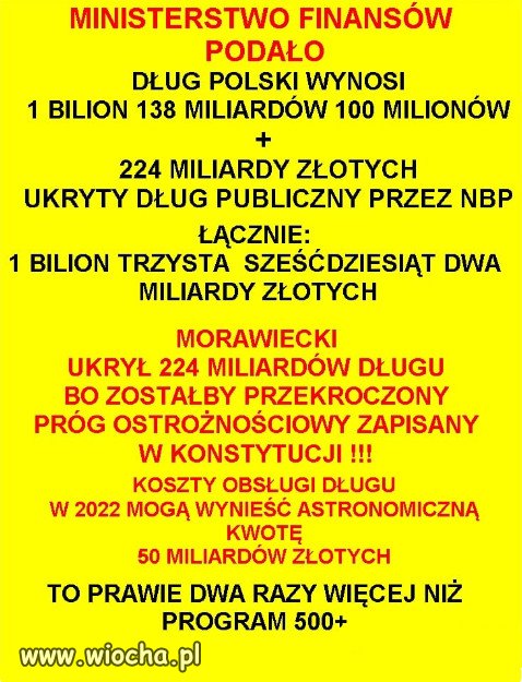 Po 6 latach rządów PiSu i Dobrych Zmianach na gorsze...