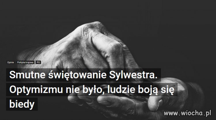 Ludzie czują że przyszły rok będzie znacznie gorszy od zeszłego 