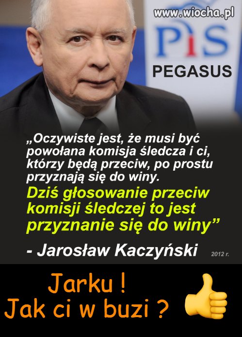 Jarek przyznał się do winy 