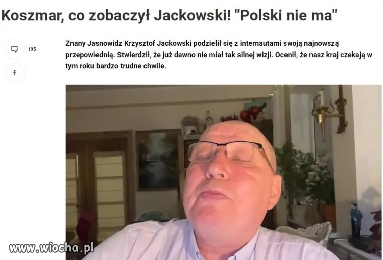 Jasnowidz jak każdy z nas...