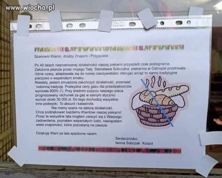 Po 40 latach nieprzerwanej działalności...