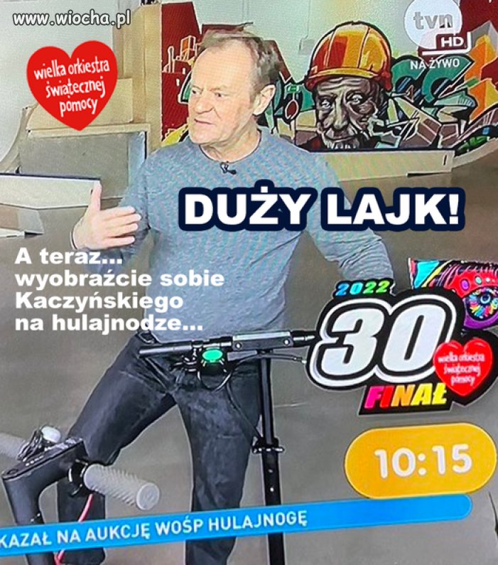 Donek oddał hulajnogę