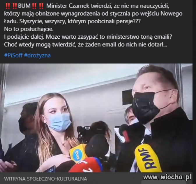 Kłamie w żywe oczy