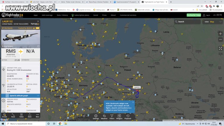 Ramstein z USA FORCE  nad Polska,
