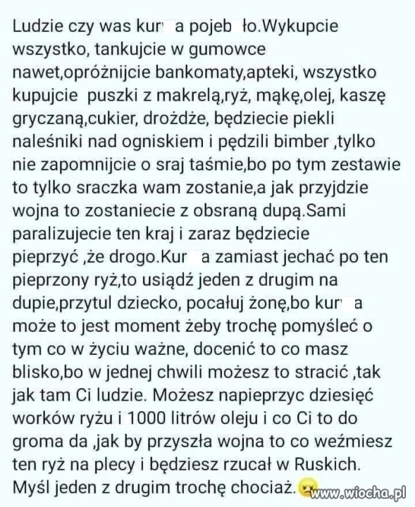Prosty przekaz. 