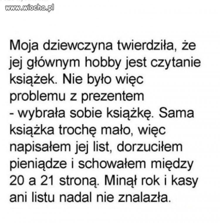 Może wolno czyta