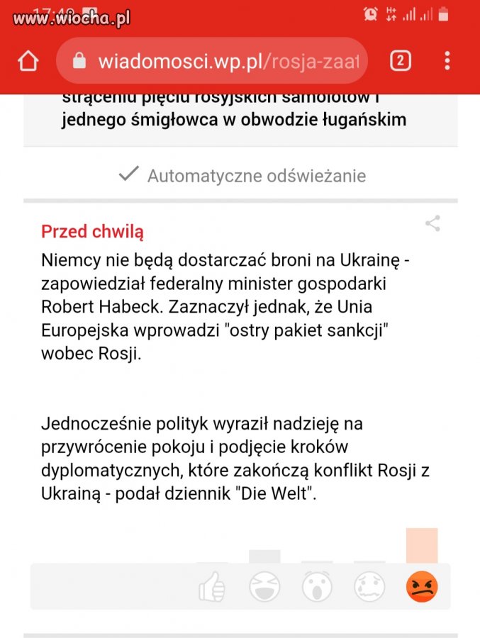 Niemiec broni nie przekaże bo...