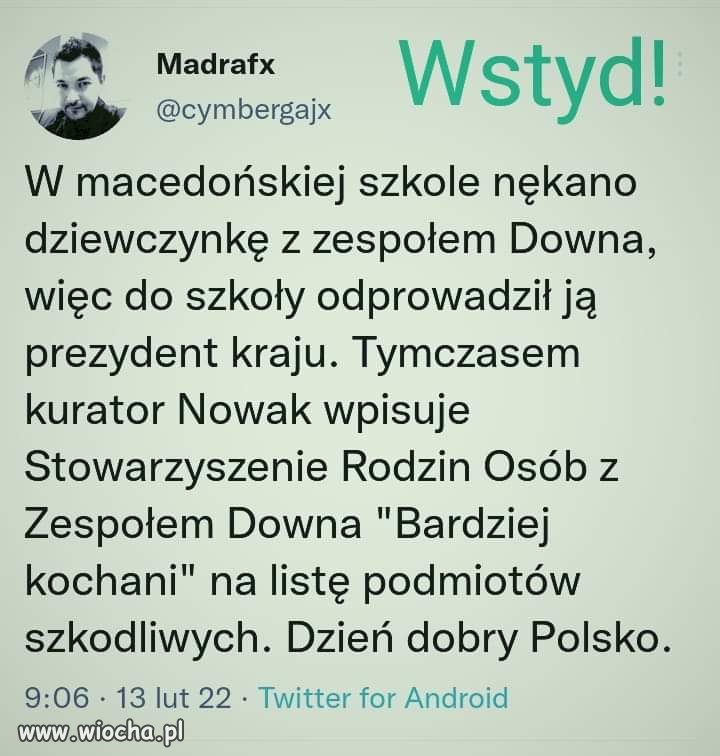Wstyd. 