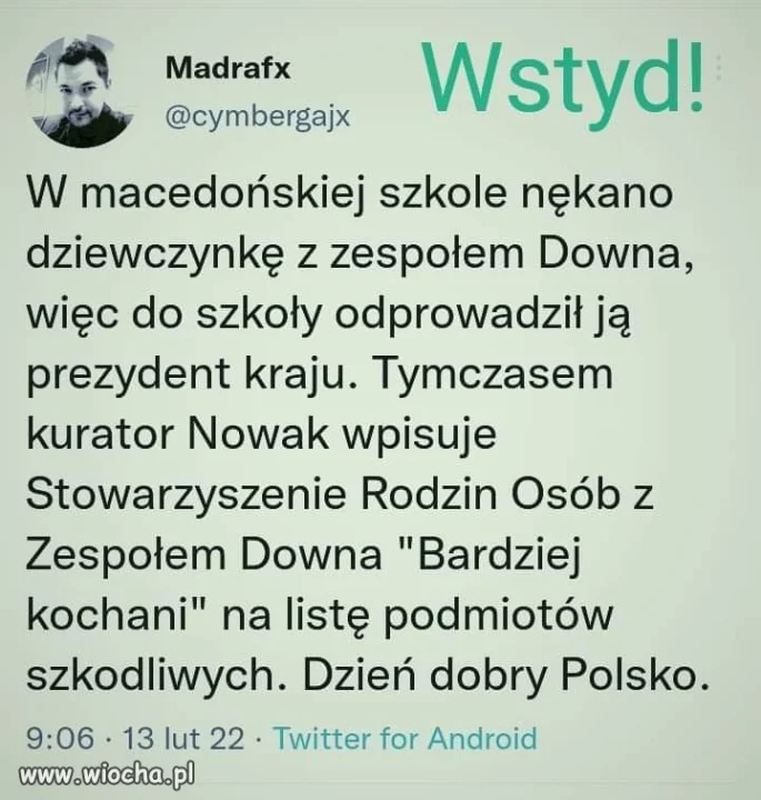 Wstyd. 