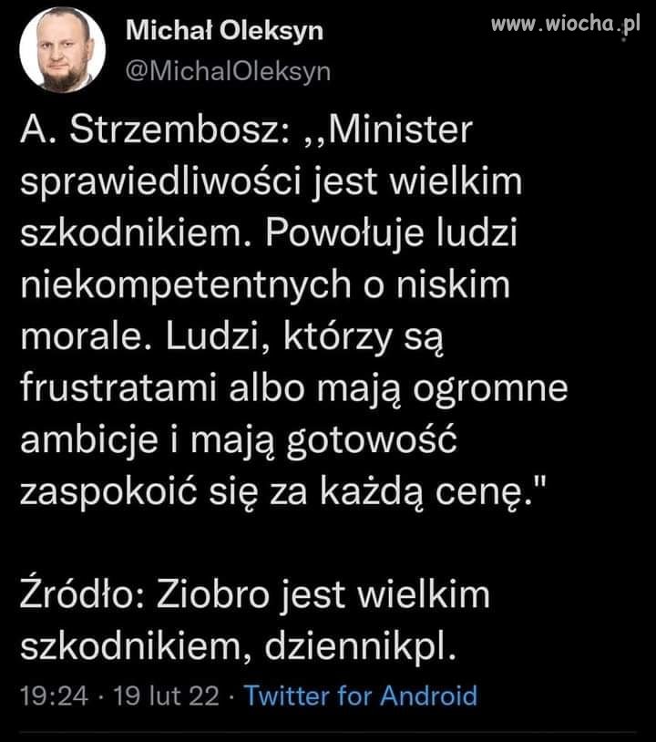 Minister niesprawiedliwości 