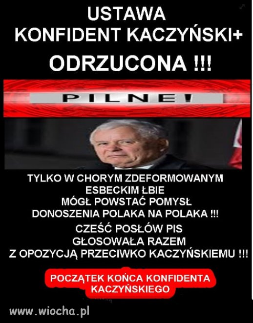 Stalinowskie metody Kaczynskiego nie przeszly...