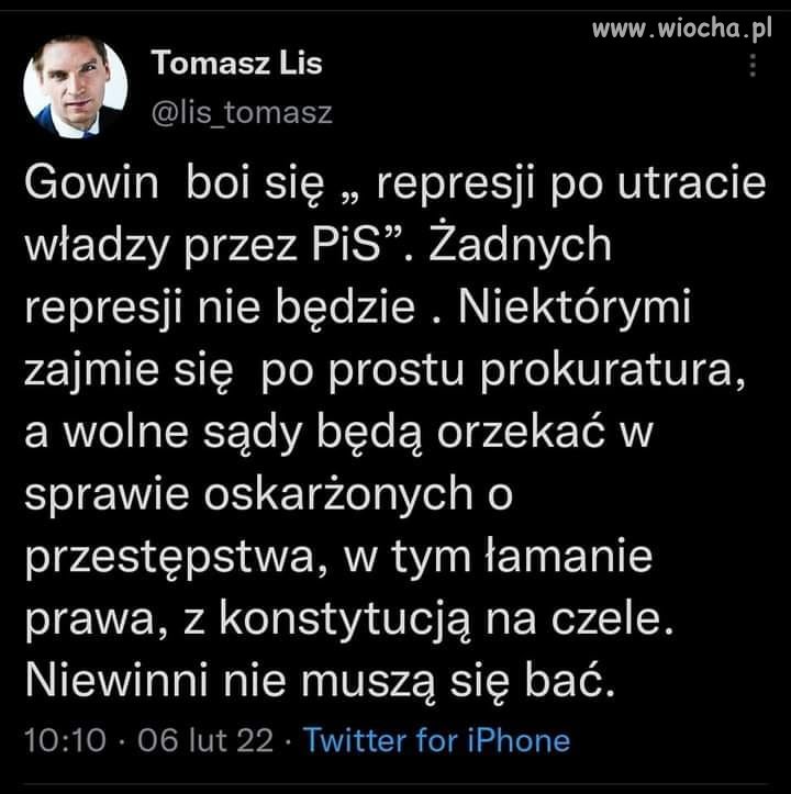 Nie represje, tylko więzienie 
