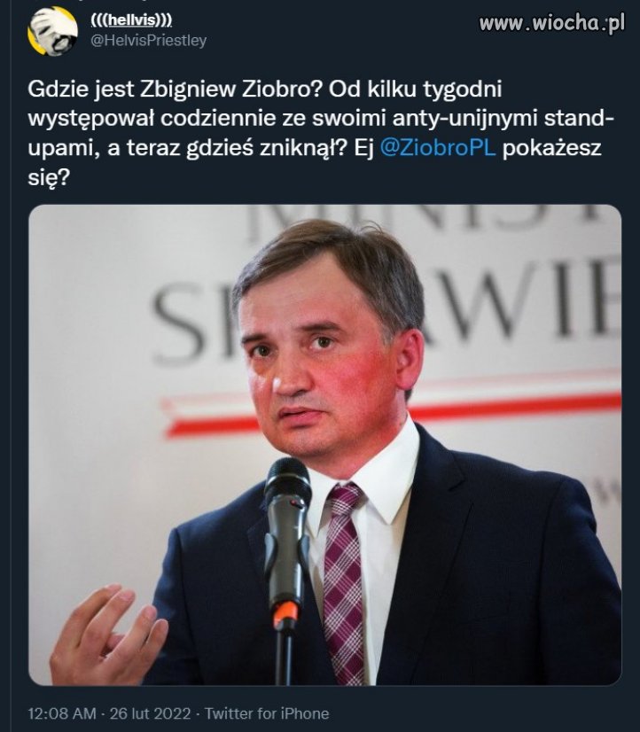 Gdzie jest Ziobro???   