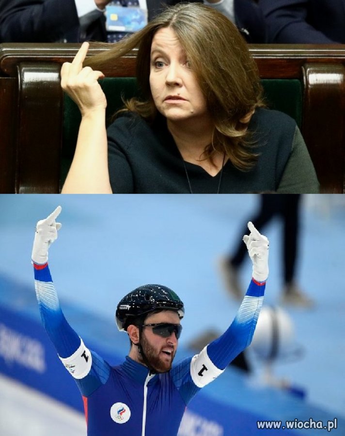 Rosjanin na mecie przecierał oczy ze zdumienia...aż obydwoma palcami.