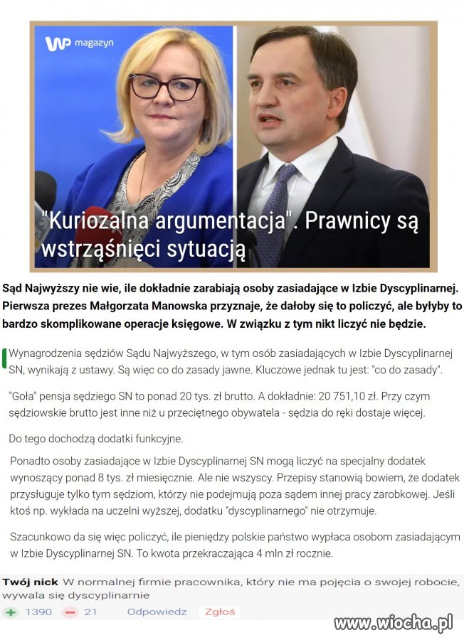 Sąd Najwyższy nie wie, ile dokładnie