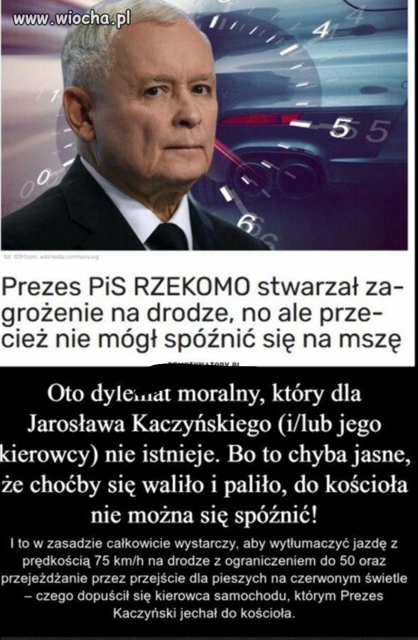Bozia by się obraziła jakby się spóźnił 