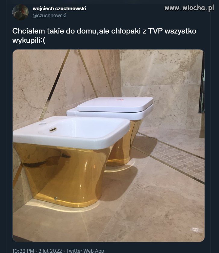 Niestety oni srają na nas, nie tylko do kibla.
