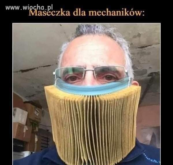 Maseczka dla mechaników