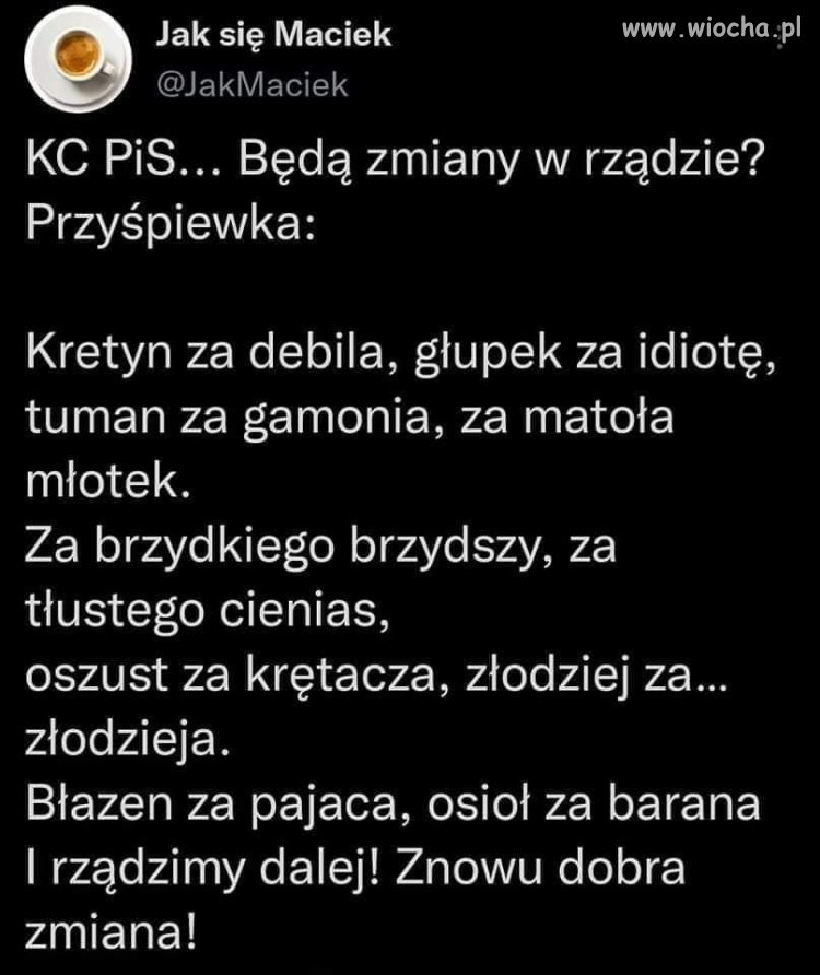 PiSowska karuzela stołków ...