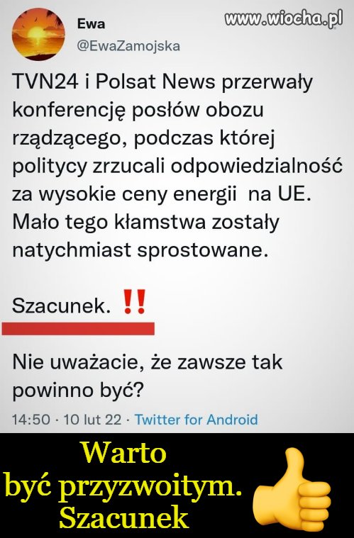 Warto być przyzwoitym.