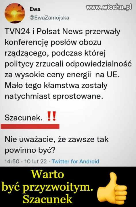 Warto być przyzwoitym.