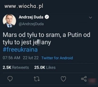 Taką postawę 