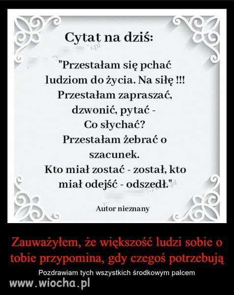 Bo wśród znajomych liczy się jakość a nie ilość...
