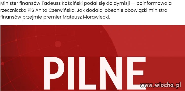 Dzisiaj dymisją