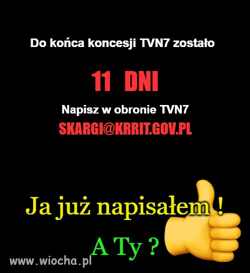A Ty już napisałeś ?