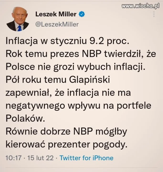 Ważne że jest wierny pisowi a NBP zaniżajac kurs złotówki przyniósł wysoki dochód NBP który glapiński przekażę pis-owi na kupno głosów wyborczych