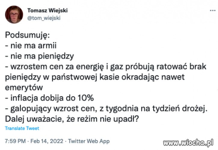 Upadł i ciągnie Polske na dno!