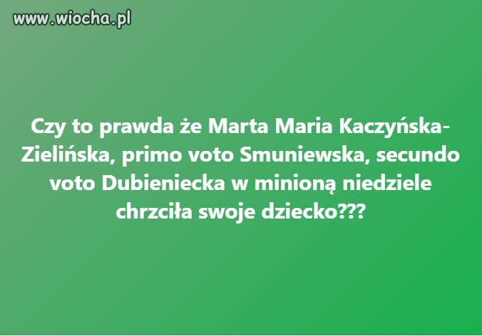Ja tylko pytam