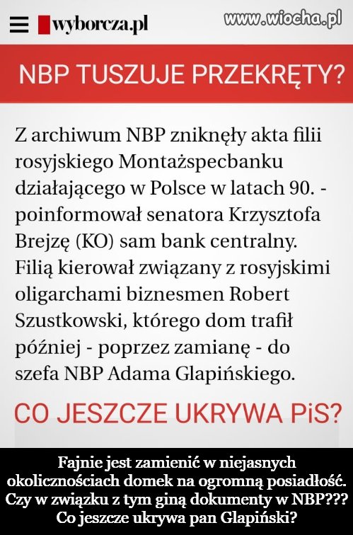 Tuszują przekręty 