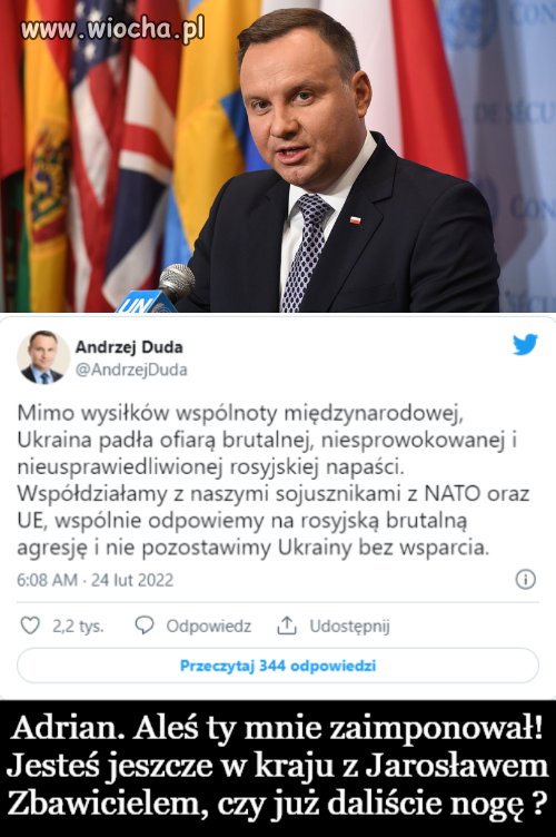Adrian! Aleś ty chłopie mnie zaimponował 