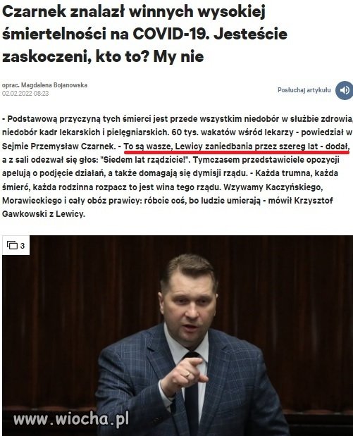Przecież nie my... jesteśmy do rany przyłóż.
