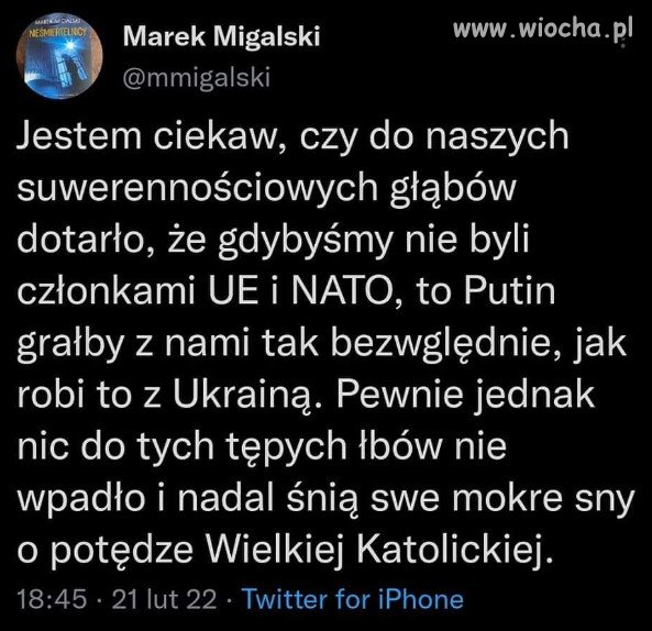 PiS nie ma doktryny, ideologii, czy polityki.
