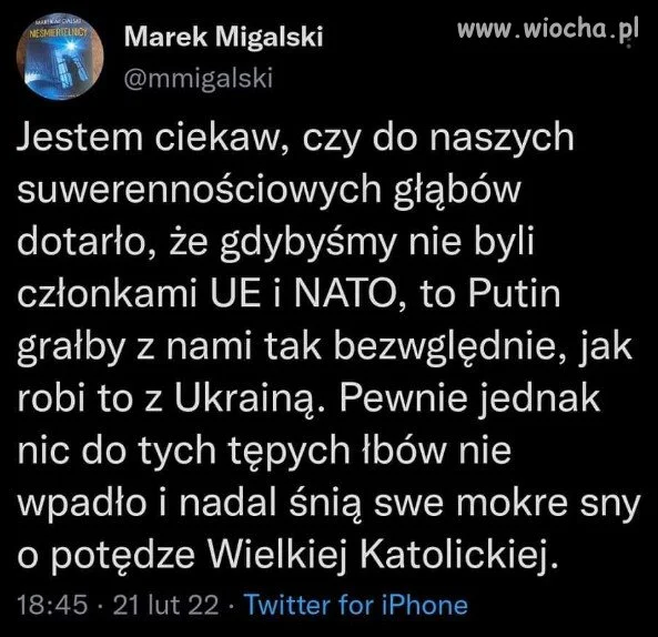 PiS nie ma doktryny, ideologii, czy polityki.