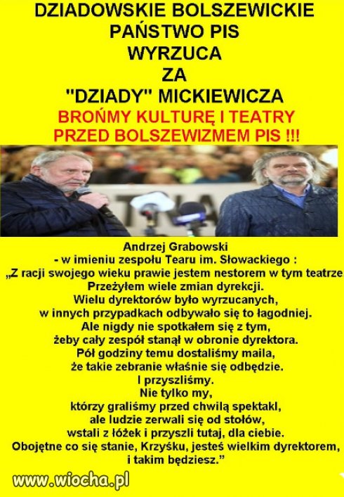 Dyktatura ciemniakow PiSu, ma wlasna kulture i bohaterow!
