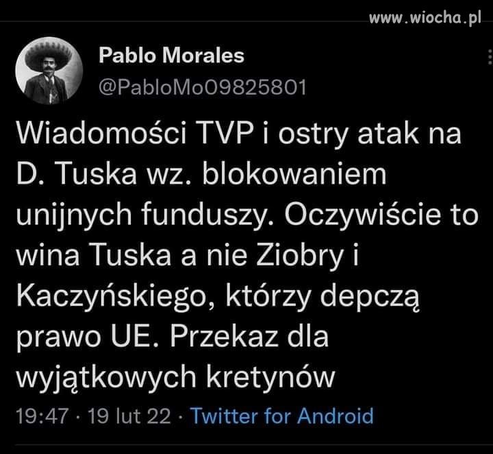 Kolejna wina Tuska 