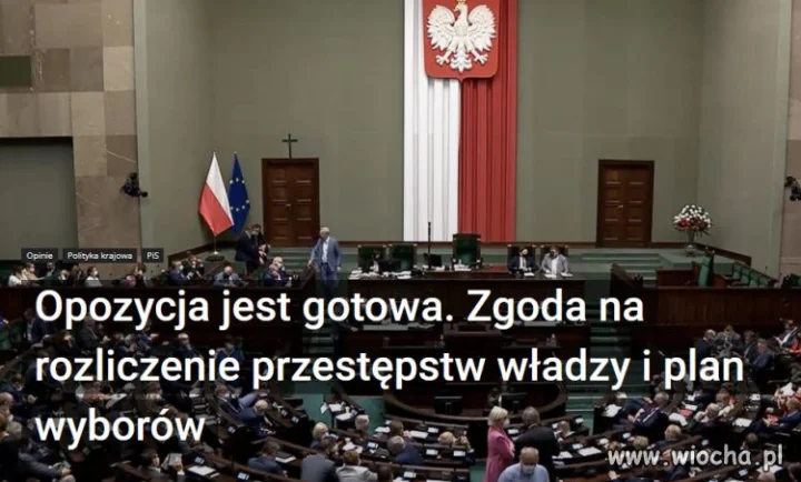 Zakłada możliwość usunięcia Kaczyńskiego z polityki